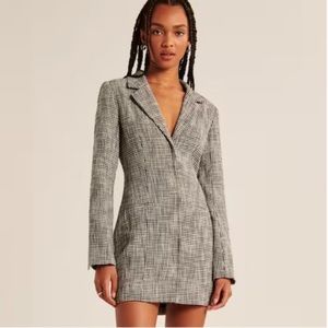 Abercrombie & Fitch Tweed Blazer Mini Dress